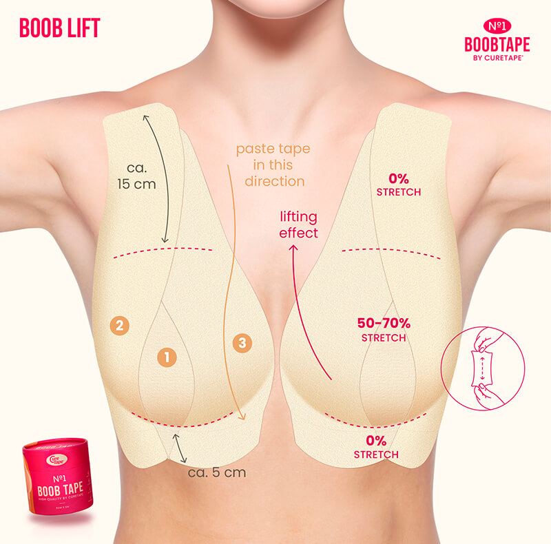 Boobtape hoe te plakken